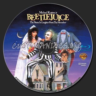 Beetlejuice blu-ray label