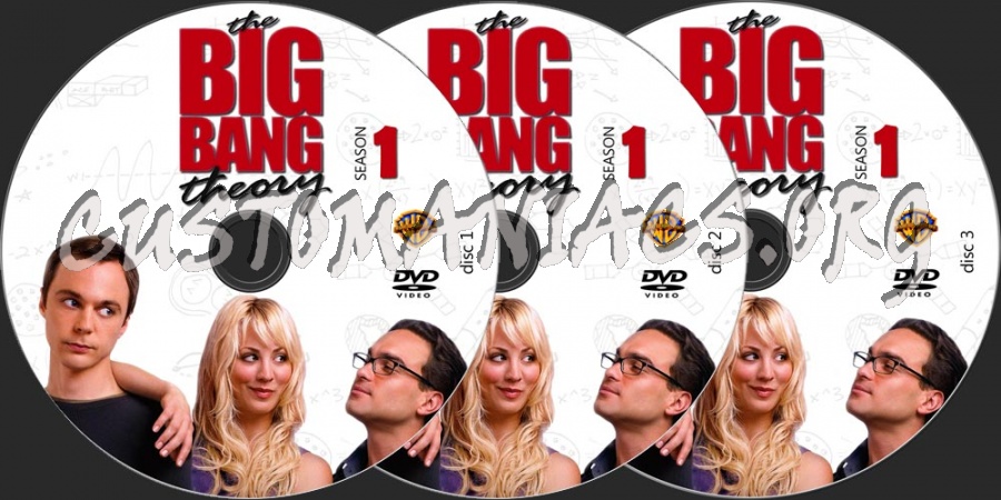 The Big Bang Theory Season 1 dvd label