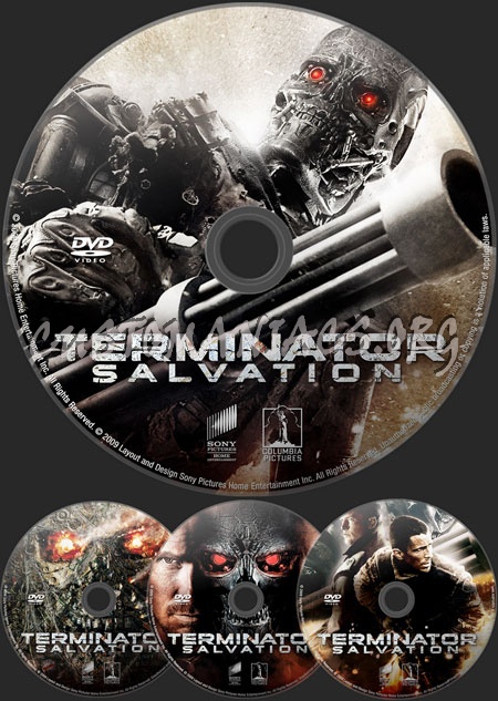 Terminator Salvation dvd label