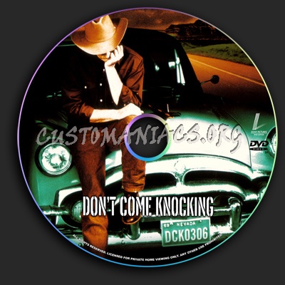Don't Come Knocking dvd label