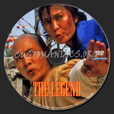 The Legend dvd label