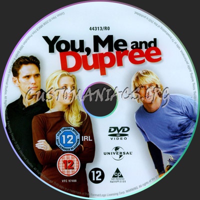 You, Me And Dupree dvd label