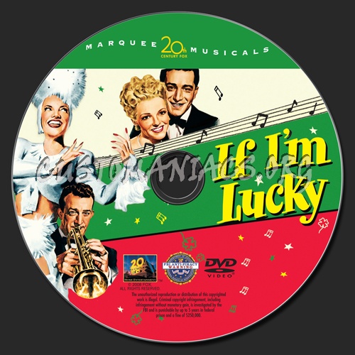 If I'm Lucky dvd label