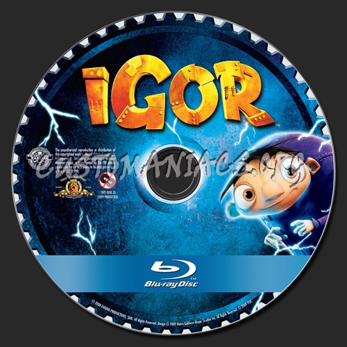 Igor blu-ray label