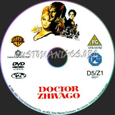 Dr Zhivago dvd label