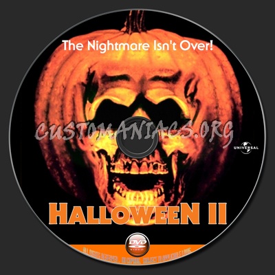 Halloween II (1981) dvd label