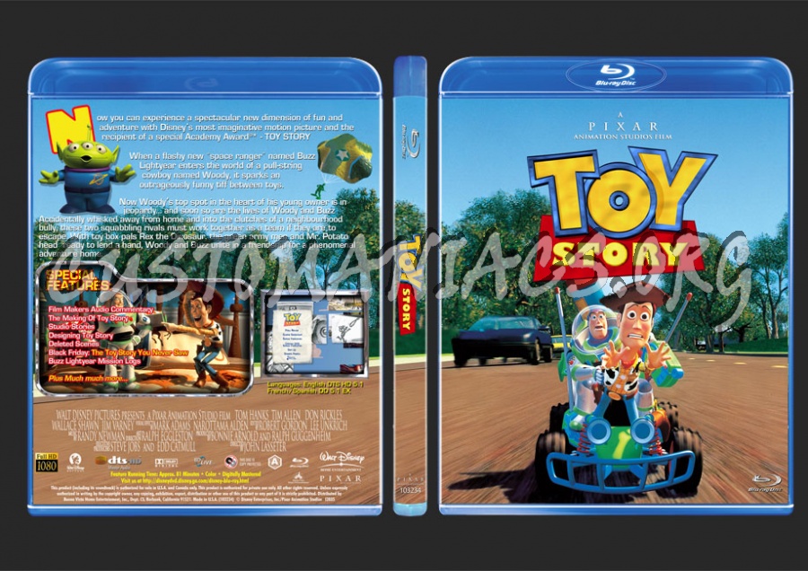 Toy Story blu-ray cover