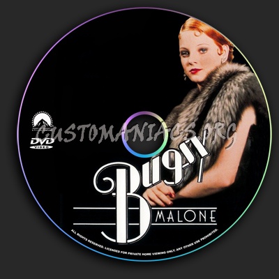 Bugsy Malone dvd label