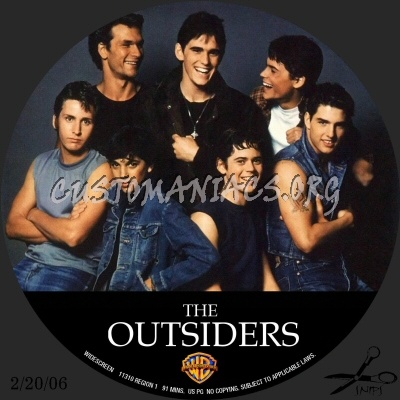 The Outsiders dvd label