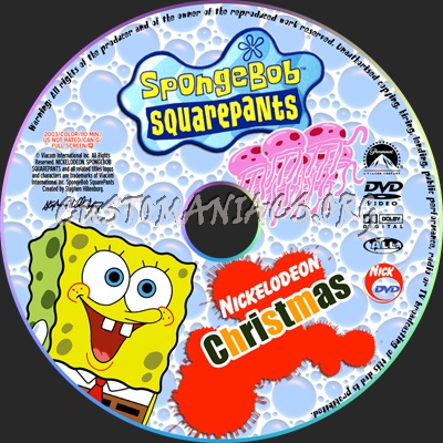 Spongebob Squarepants - Christmas dvd label