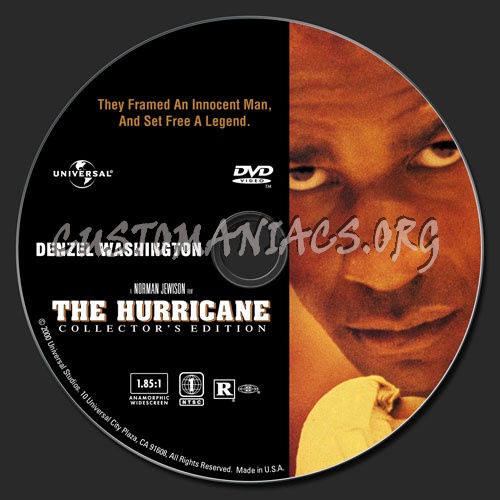 The Hurricane dvd label