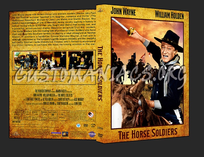 Western Collection - The Horse Soldiers 1959 dvd cover