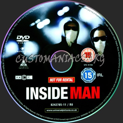 Inside Man dvd label