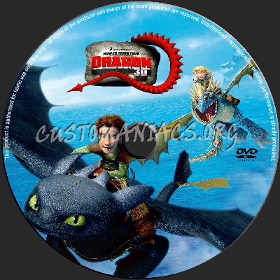 How To Train Your Dragon dvd label