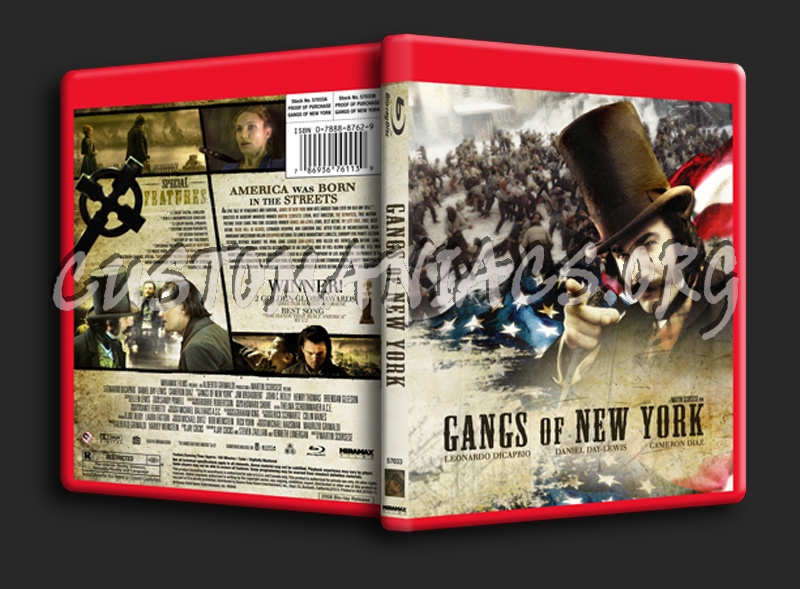 Gangs of New York blu-ray cover