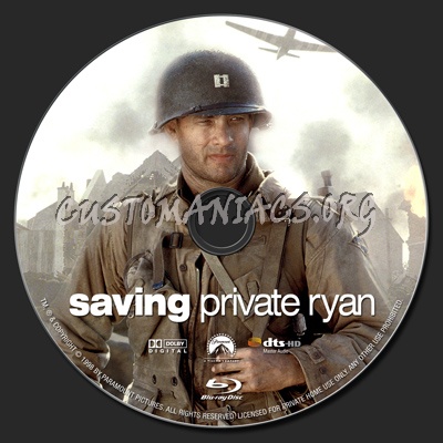 Saving Private Ryan blu-ray label