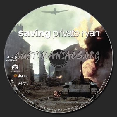 Saving Private Ryan blu-ray label