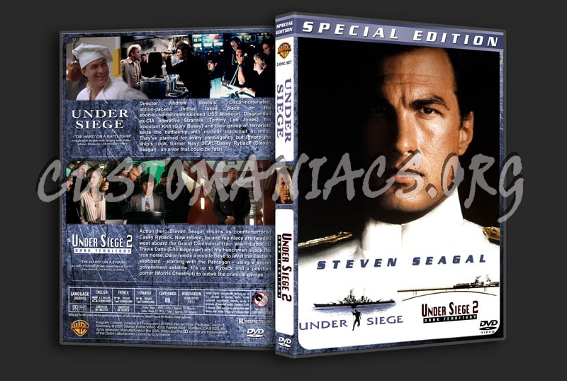 Under Siege / Under Siege 2: Dark Territory Double dvd cover