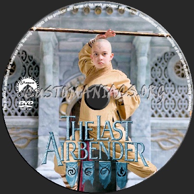 The Last AirBender dvd label