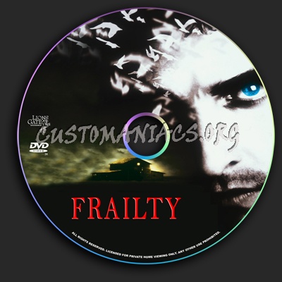 Frailty dvd label