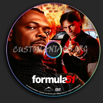 Formula 51 aka The 51st State dvd label