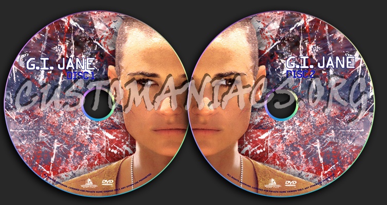 G.I. Jane dvd label