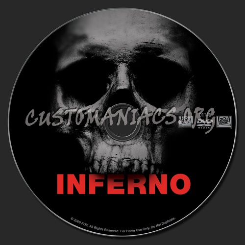 Inferno dvd label