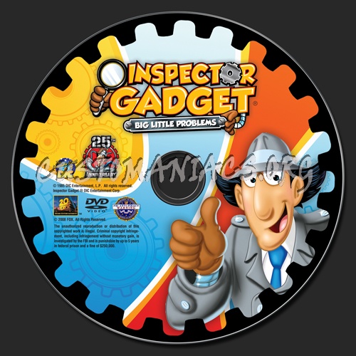 Inspector Gadget Big Little Problems dvd label