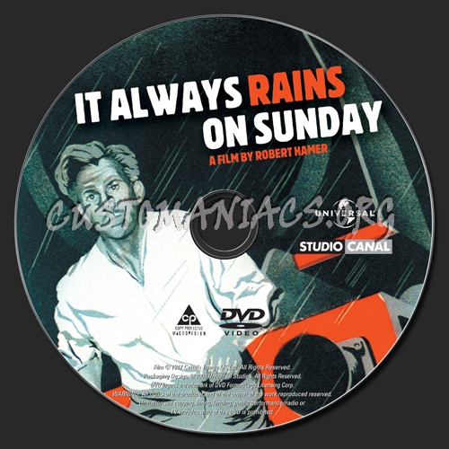 It Always Rains on Sunday dvd label