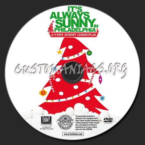 It's Always Sunny in Philadelphia A Very Sunny Christmas dvd label