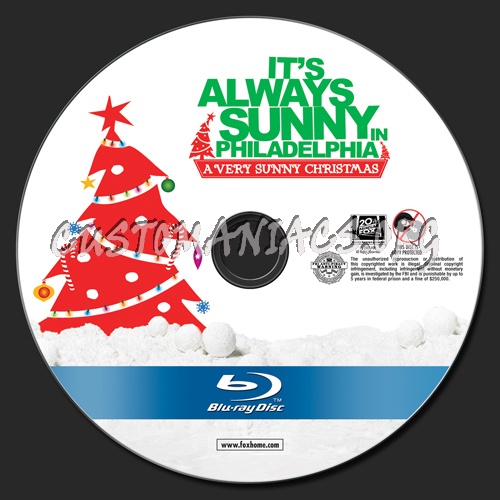 It's Always Sunny in Philadelphia A Very Sunny Christmas blu-ray label