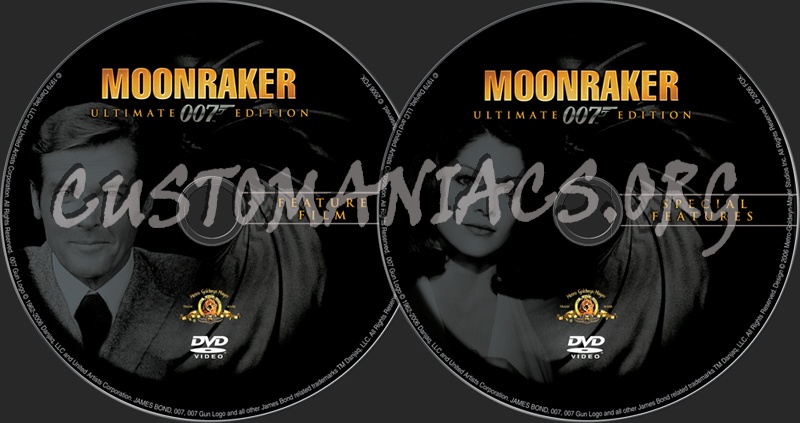 James Bond: Moonraker dvd label