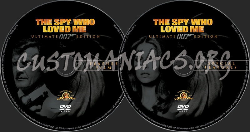 James Bond: The Spy Who Loved me dvd label