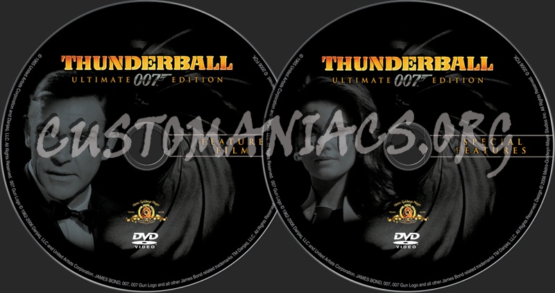 James Bond: Thunderball dvd label