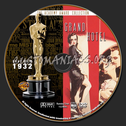 Academy Awards Collection - Grand Hotel dvd label
