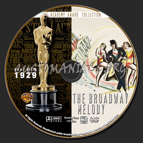 Academy Awards Collection - The Broadway Melody dvd label