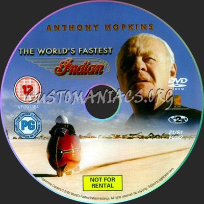 The World's Fastest Indian dvd label