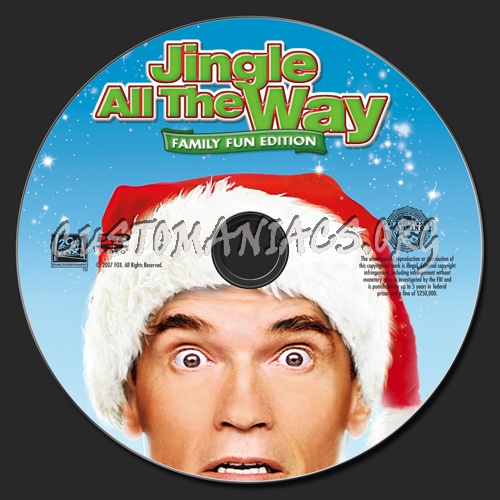 Jingle All the Way dvd label