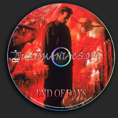 End of Days dvd label