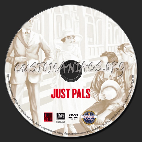 Just Pals dvd label