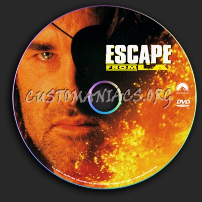 Escape from L.A. dvd label