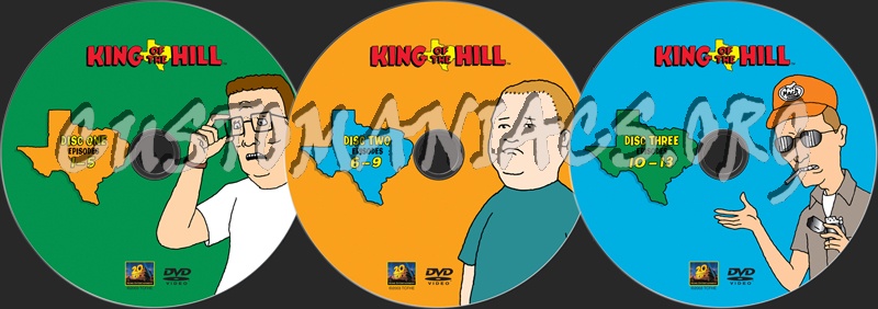 King of the Hill Season 1 dvd label