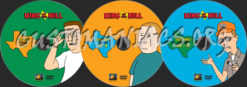 King of the Hill Season 1 dvd label