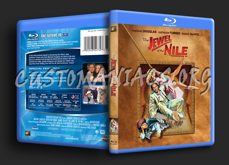 The Jewel of the Nile blu-ray cover