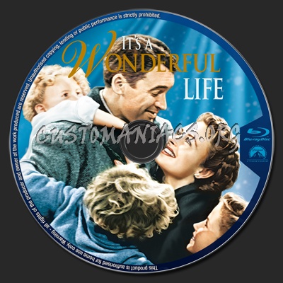 It's A Wonderful Life blu-ray label