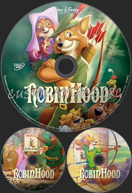 Robin Hood (1973) dvd label