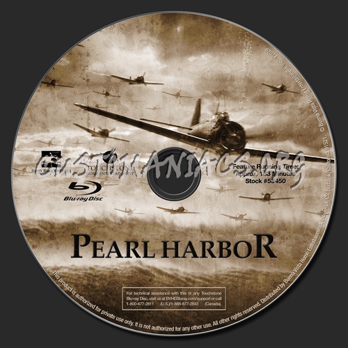 Pearl Harbor blu-ray label