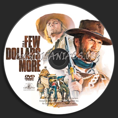 For A Few Dollars More dvd label