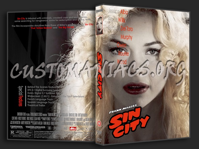 CORRME Sin City V8 dvd cover