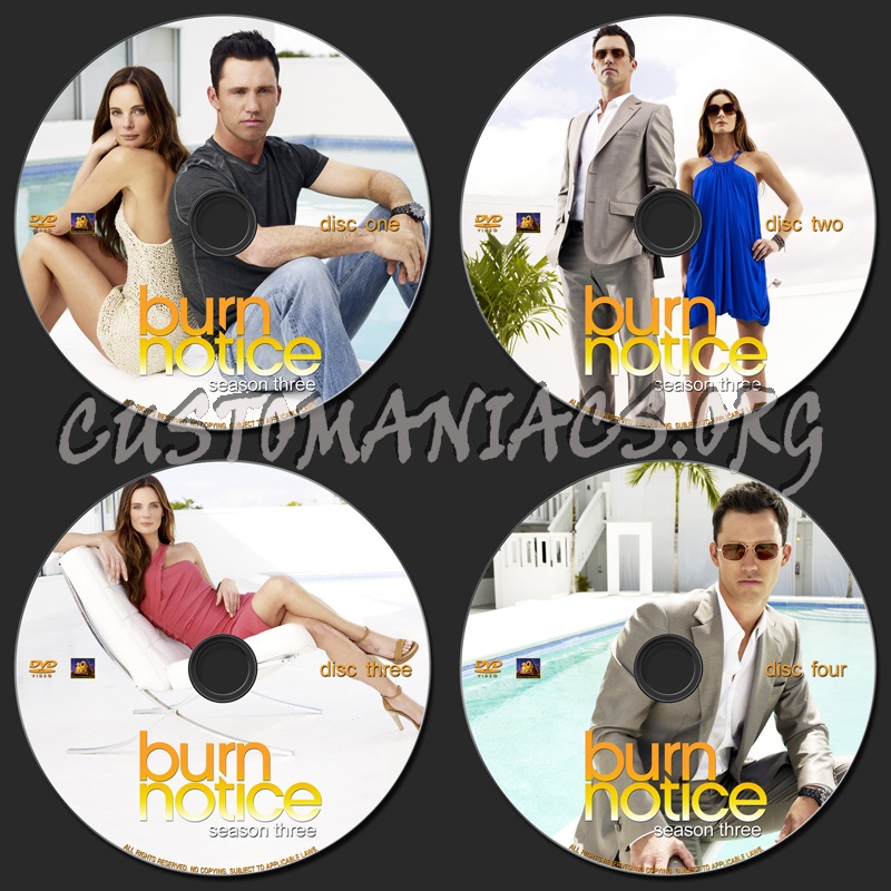 Burn Notice Season Three dvd label